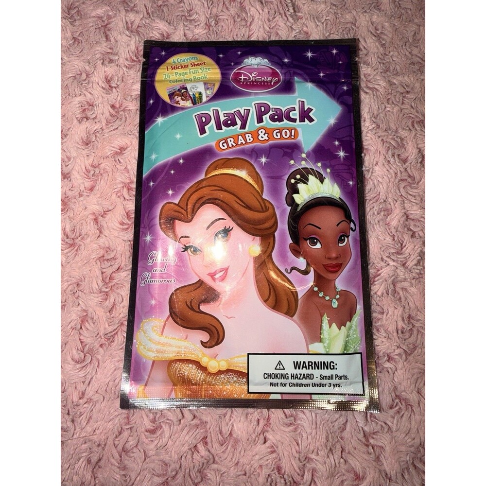 Disney Princess Grab & Go Travel Play Pack Activity Coloring Belle Tiana